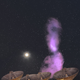 Illustration for article titled Massive intergalactic radio jets would totally dwarf the Moon...if only we could see them
